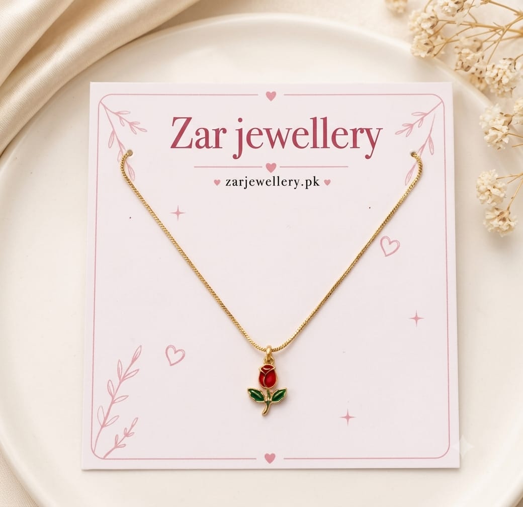 Tulip Necklace for Women – Pure Stainless Steel Anti-Tarnish Pendant