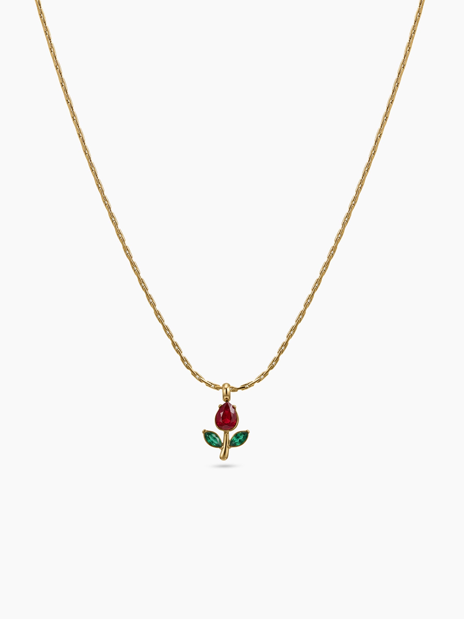 Tulip Necklace for Women – Pure Stainless Steel Anti-Tarnish Pendant